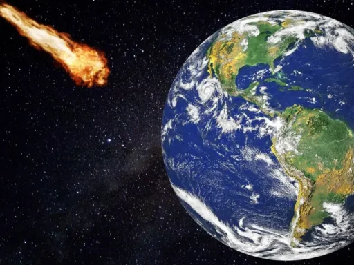 terra e um cometa